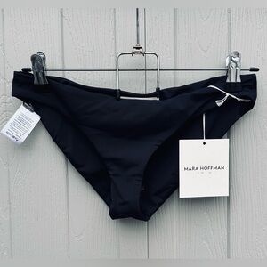 Mara Hoffman Zoa Bikini Bottom XS Black Sustainable Econyl Swimwear NWT